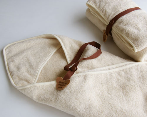 オーガニック ベビー おくるみ ＆ フード付き バスタオル ＆ コンビネゾン セット OG-70 タオル スーピマコットン スーピマ オーガニックコットン 綿 高級 ギフト お祝い